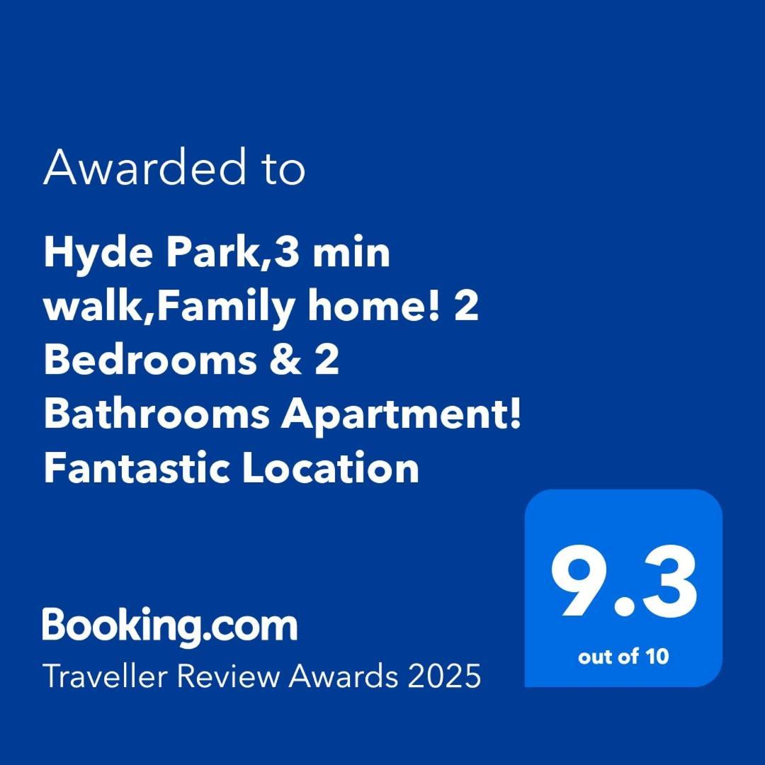 Hyde Park,3 Min Walk,Family Home! 2 Bedrooms & 2 Bathrooms Apartment! Fantastic Location London Exterior foto